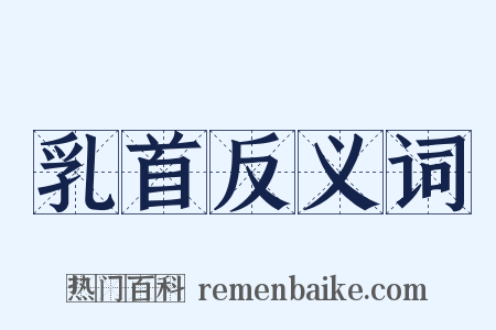 乳首反义词是什么意思的图片